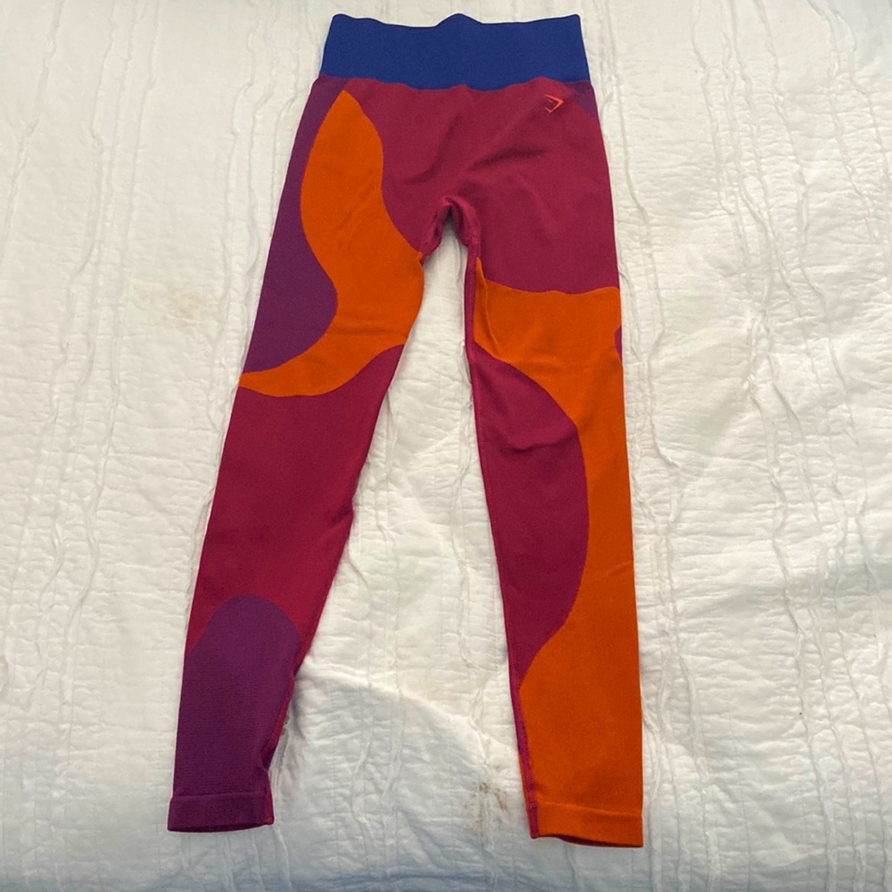 Gymshark WTFlex Seamless High
Waisted Leggings - Wavy | Pink